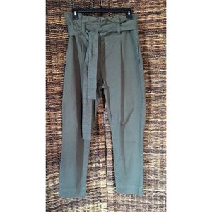 Frame Denim Army Green Paper Bag Pants - 29